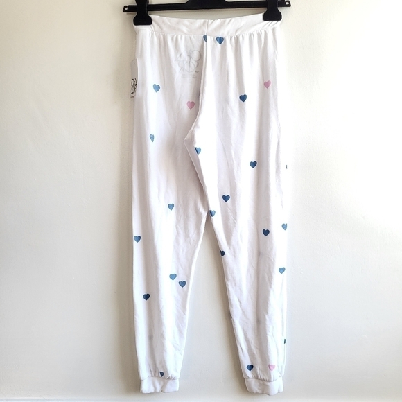 Chaser Cozy Knit Hearts Drawstring Jogger Sweatpants NWT Size Large - Picture 7 of 9